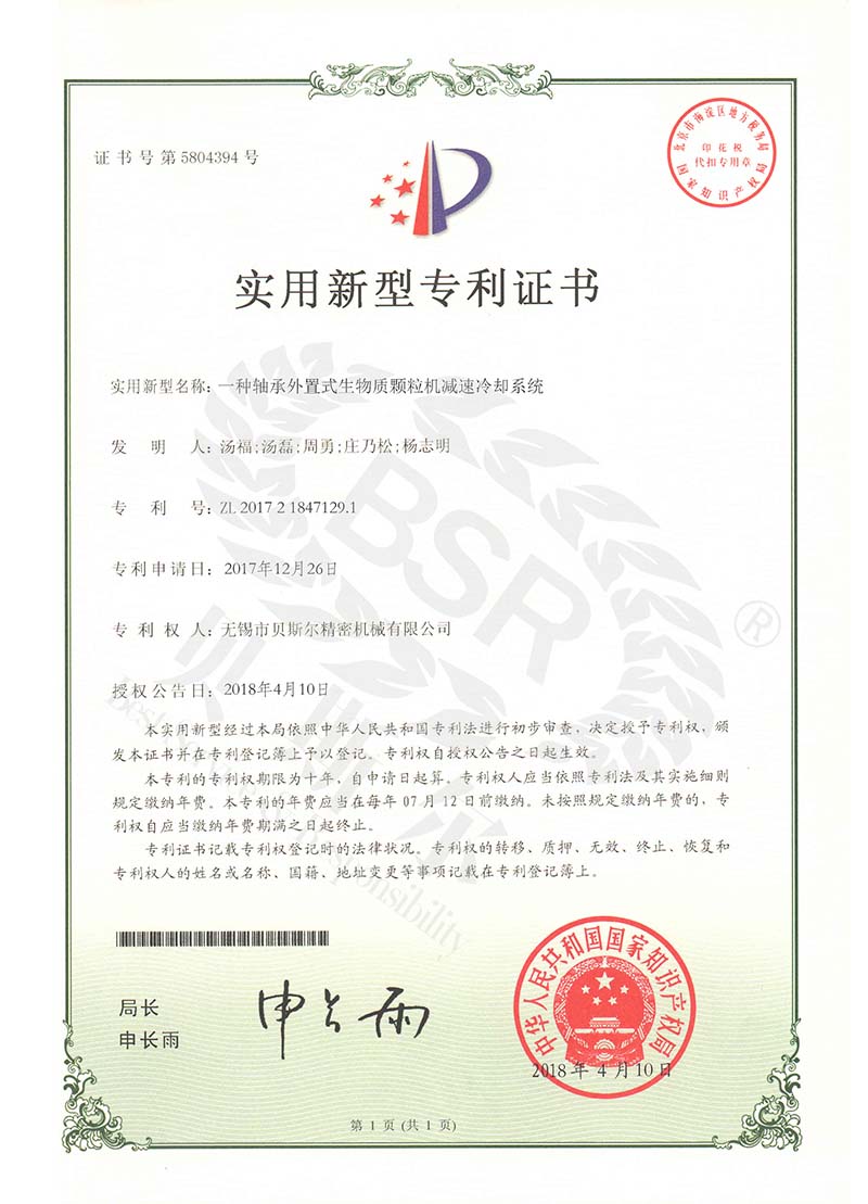軸承外置式生物質欧美大香蕉网減速冷卻係統